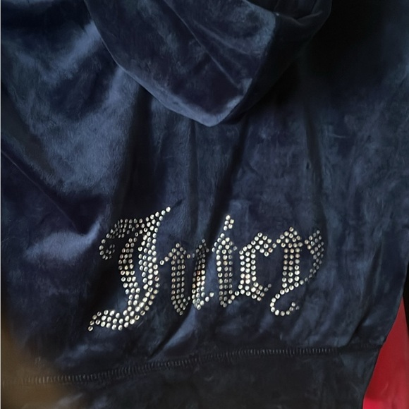 Juicy Couture Red Velvet Hoodie Jacket - Picture 3 of 3